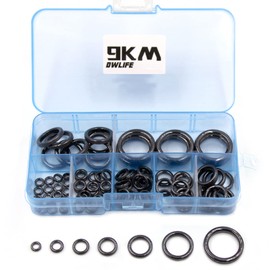 9KM DWLIFE Fishing Rod Repair Ceramic Guide Ring Replacement Kit 14 Sizes 0.13in to 1.86in (B - 100pcs)