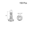 uxcell 150Pcs Hex Socket Self Tapping Screws, 1/4" x 3/4"