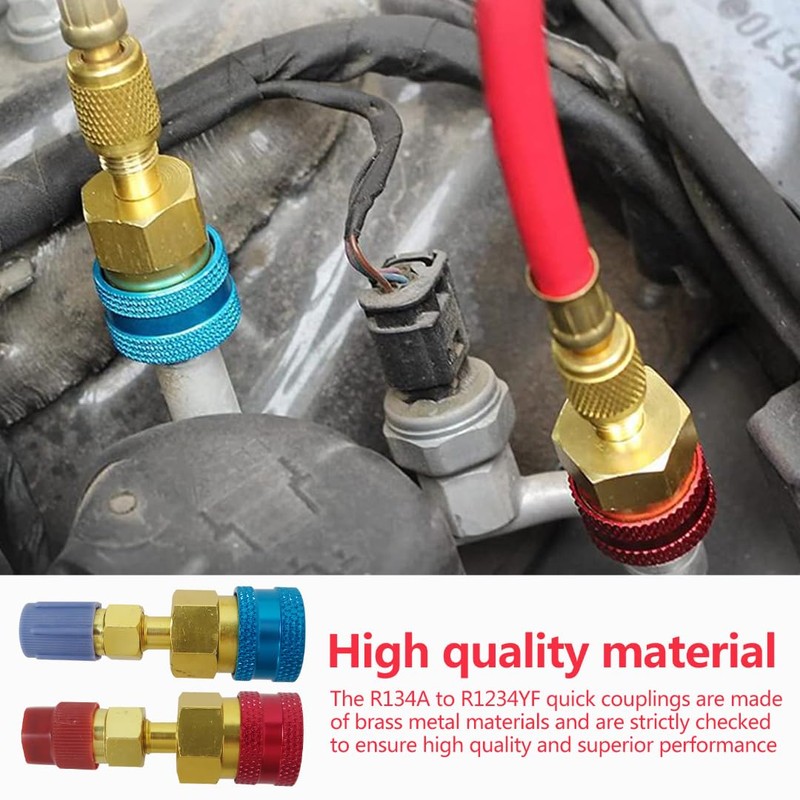 HaeKap R1234YF Quick Coupler, R1234yf to R134a Adapter,1234yf to 134a