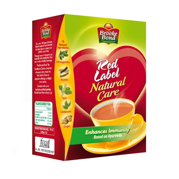 Brooke Bond Red Label Natural Care (5 Ayurvedic Ingredients) 250gms