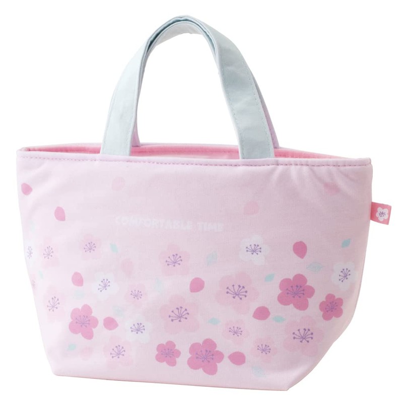 Skater KNB1N-A All Smile Lunch Bag, Sweat Fabric, Cherry Blossom