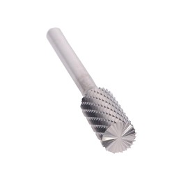 Drill America SB-3 Carbide Burr/Rotary File Cylindrical End-Cut Double Cut for Die Grinder 3/8" Dia. x 3/4" Cut Length with 1/4" Shank and 2-1/2" Overall Length, DUL Series