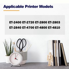 Compatible Ink Refill Bottles (Not Sublimation Ink) Remanufactured for E522 for ET-2800 ET-2760 ET-2803 ET-2400 ET-4800 ET-2720 ET-2840 ET-4760 ET-4700 ET-4810 Printer High Capacity ( 2BK/C/ M/ Y)