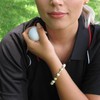 Golf Goddess Stroke/Score Counter Bracelet - Two Tone Golf Ball