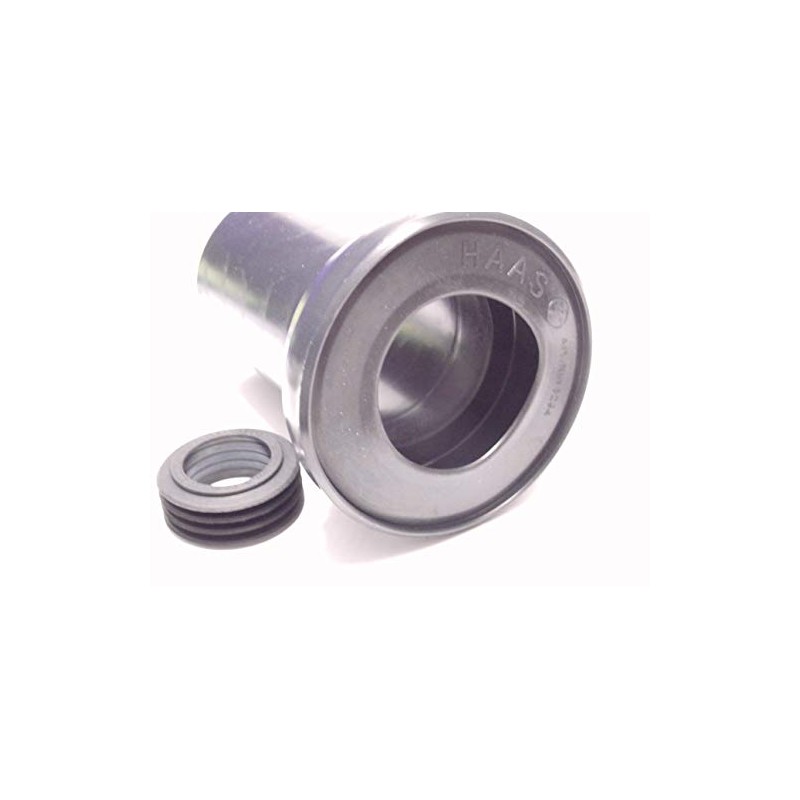 Haas Wall-mounted Toilet Connection Fittings DN 90 with White Covers