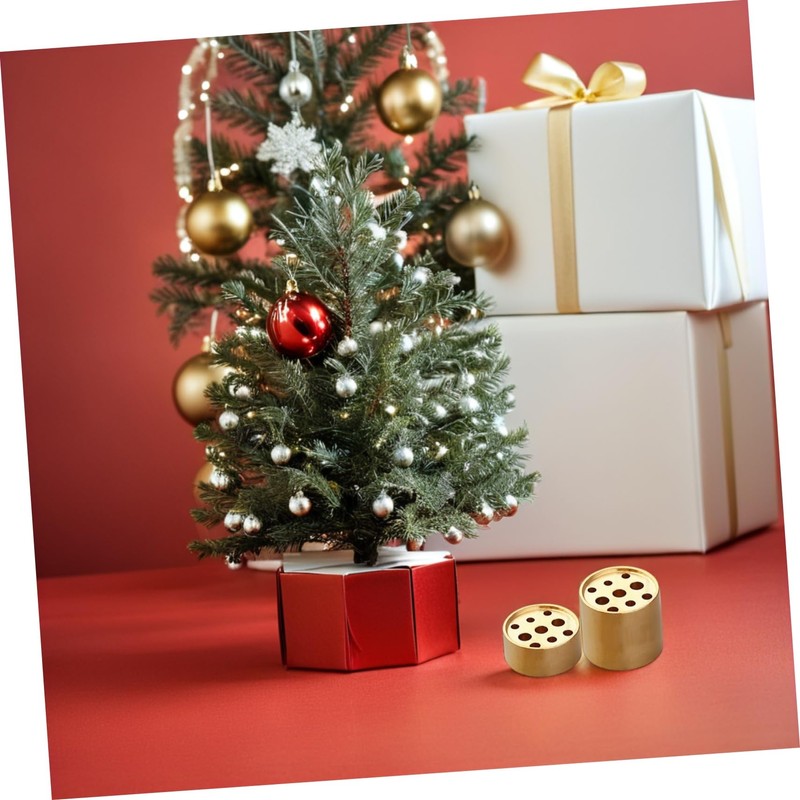 iplusmile 4pcs Decorative Brass Incense Holder Multi Hole Portable Incense