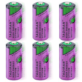 DONGFANGGX (6 Pack) 3.6V 1650mAh TL-5955 Battery 2/3AA Lithium PLC Battery ER14335 for Tadiran TL-2155 TL-4955 TL-5155 TL-5955