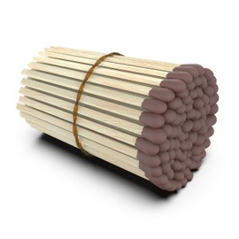 ZIKANI Brown Tip Matches 4 Inch Match Refill and Striker 100 Long Matches Short Matches Wooden Matches Bulk Matches Decorative Matchsticks Safety Matches for Cloche Jar Box Fireplace (Brown)