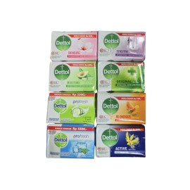 Reckitt Benckiser 12Pk Dettol Hand and Body Bar Soap, 110 Gr / 3.88 Oz MIXED