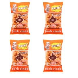 Generic SOL MAR Fried Pork Rinds - 4 Pack Crunchy Barbecue Flavorful Snack High Protein Value Parties Gift Movie Celebration Bonus Item Fexete