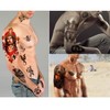 Yazhiji 56 Sheets Temporary Tattoos Stickers 11 Sheets Half Arm