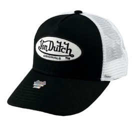 Von Dutch Trucker Cap Boston White Pink, black/white