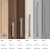 khtumeware 10 Pack 5 Inch Polished Nickel Cabinet Pulls Kitchen