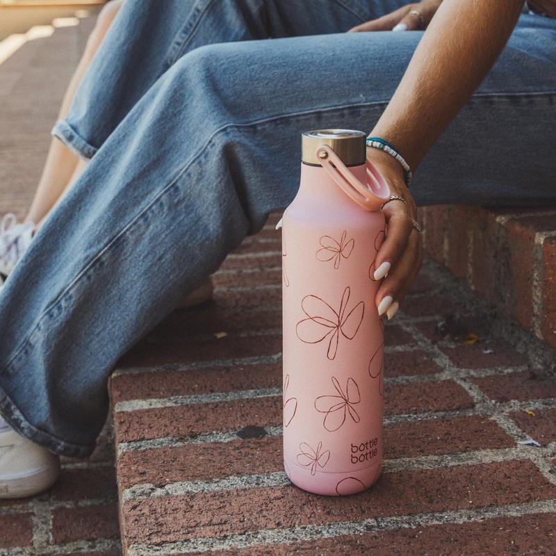 Bottle Bottle 600ml Insulated Water Bottle with Handle Hiking Drink