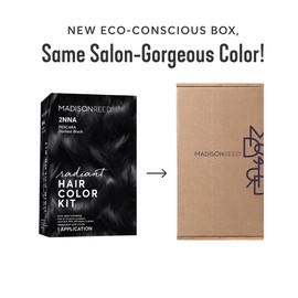 Madison Reed Radiant Hair Color Kit | 2NNA Darkest Cool Black with Ash Undertones (Pescara Black) for 100% Gray Hair Coverage | Dimensional Permanent Hair Dye | PPD-Free & Ammonia-Free | 1 Pack