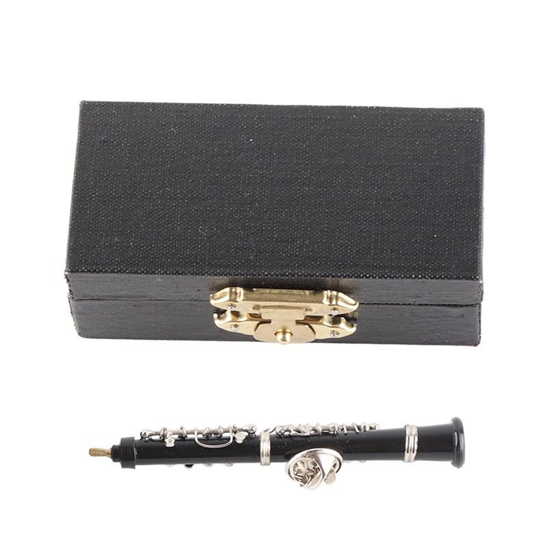Oboe Brooch Pin Fashion Elegant Simulation Metal Musical Instrument Brooch