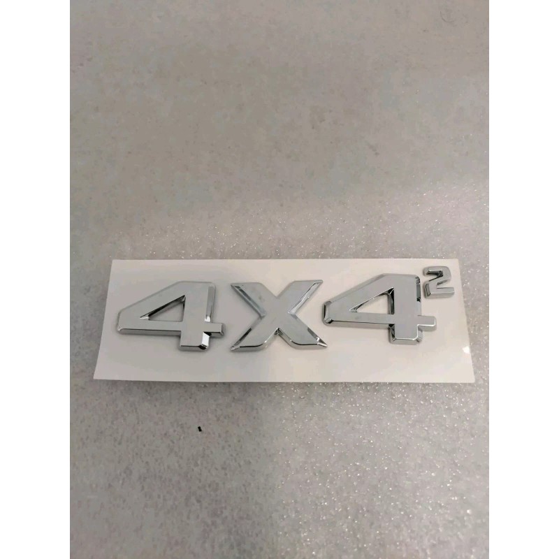 SQUARED 4x4 Squared Trunk Emblem Logo Chrome Tail Badge