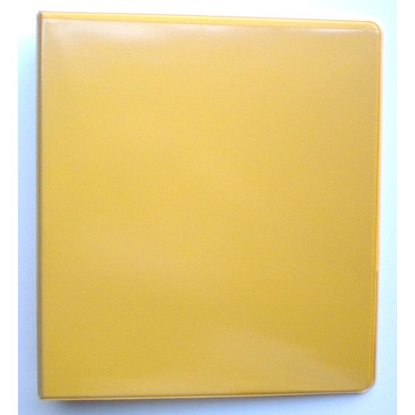 Yellow 3 Ring 1" View Binder 8.5 X 11