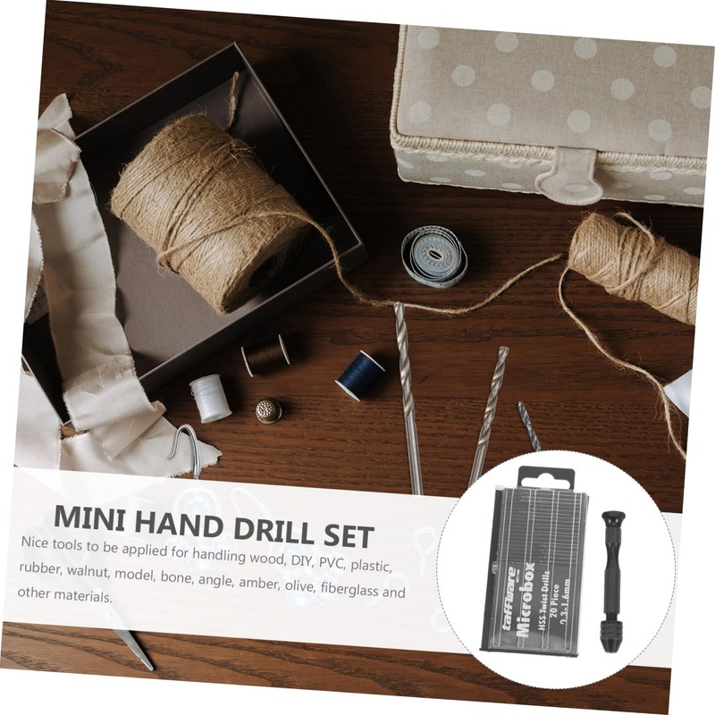 Ipetboom Precision Pin Vise Hand Drill Kit Manual Tiny Drill