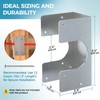 UPVONT Stud Shoes for Double 2X Studs, 16-Gauge Galvanized Stud