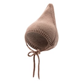 Sterntaler Knitted Hat with Envelope - Unisex Beanie in Cool Fisherman Style, Light brown