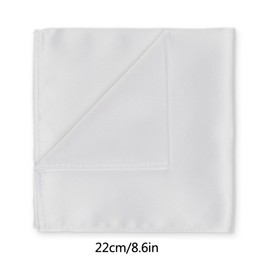 Elandy 3PCS 8.6in Men Square Pocket Handkerchiefs Prefolded Suit Pocket Squares Suit Handkerchief Suit Accessories Solid Color Hankies for Party Wedding