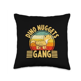 Dino Nugget Pilow Gang Dino-Chicken Nugget Lover Throw Pillow