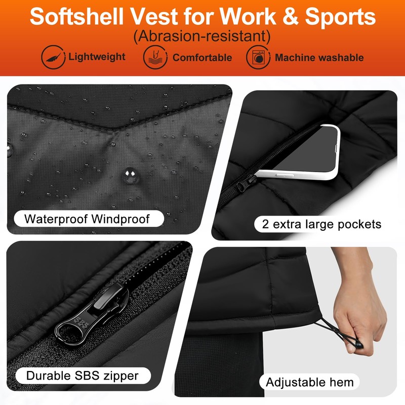 Heated Vest Women with Battery Pack Included, Lightweight Electric Heating