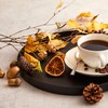 FOSIEN Design Tray Black Metal with Non-Slip Coating on the
