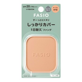 Fasio Hitonuri Cover Long-lasting Foundation 410 Ochre 10g SPF20 PA+++ Waterproof Powder Foundation Powder High Coverage Anti-smudge Anti-shine