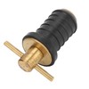 Marine Boat Brass T Handle Drain Plug Strong Structure Twist