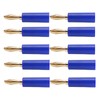 10PCS Banana Plugs 4mm Audio Jack Connector Solderless Six Blade
