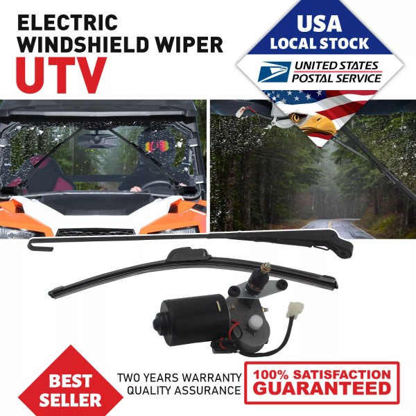 Modigt UTV 12V Electric Windshield Wiper Motor Kit for Polaris