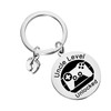 BEKECH New Uncle Keychain Pregnancy Announcement Uncle Level Unlocked Keychain