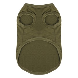 Expressive Pet Vest: Sleeveless Dog Shirt with 'I Love My Daddy' Slogan, Ideal for Chihuahuas, Poodles, Yorkies, and Puppies, Ultimate Comfort, Easy Maintenance! Olive Green X-Large