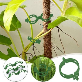 Jowxsx 50Pcs Green Plant Support Clips, Plant Clips for Support, Grape Vine, Tomato Vine, Vegetables Plants, Plant Fixing Clips Tomato Clips Plant Clips for Climbing Plants Cages and Supports