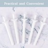 60 Pieces Plastic Wax Applicator Wands with Disposable Spatulas for