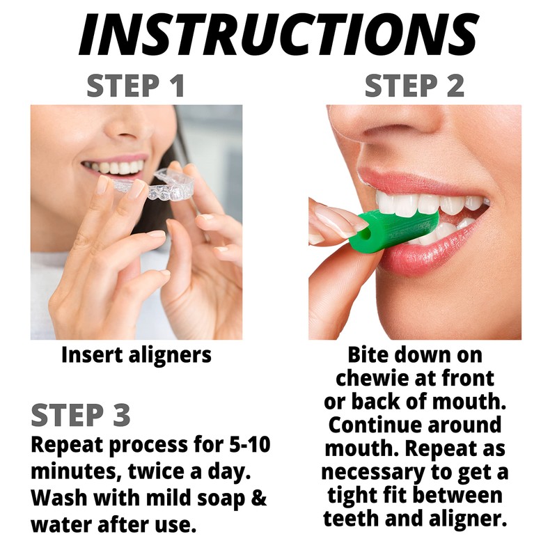 IXO Invisalign Chewies for Invisalign Aligners - Resealable Bag -