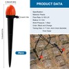 VooGenzek 20 PCS Micro 8-Hole Stake Emitter Dripper, Adjustable Drip