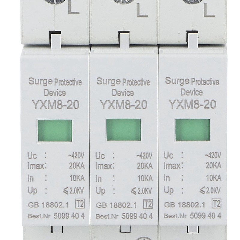 Surge Protector Lightning Protection 3 Phase Flame Retardant Protective Device
