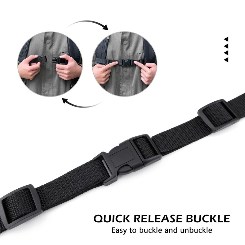 Deshionew Universal Backpack Chest Strap Adjustable Replacement Backpack Waist Strap