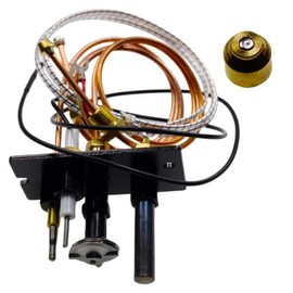 10002264 Pilot Assembly NG Fireplace Replacement fits for Majestic HHT & VC NG Pilot Assembly for Fireplaces, Fryer with 750mV Thermopile