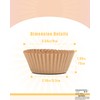 Gcardist Large Size Natural Cupcake Liners 150-Count Muffin Liners Food