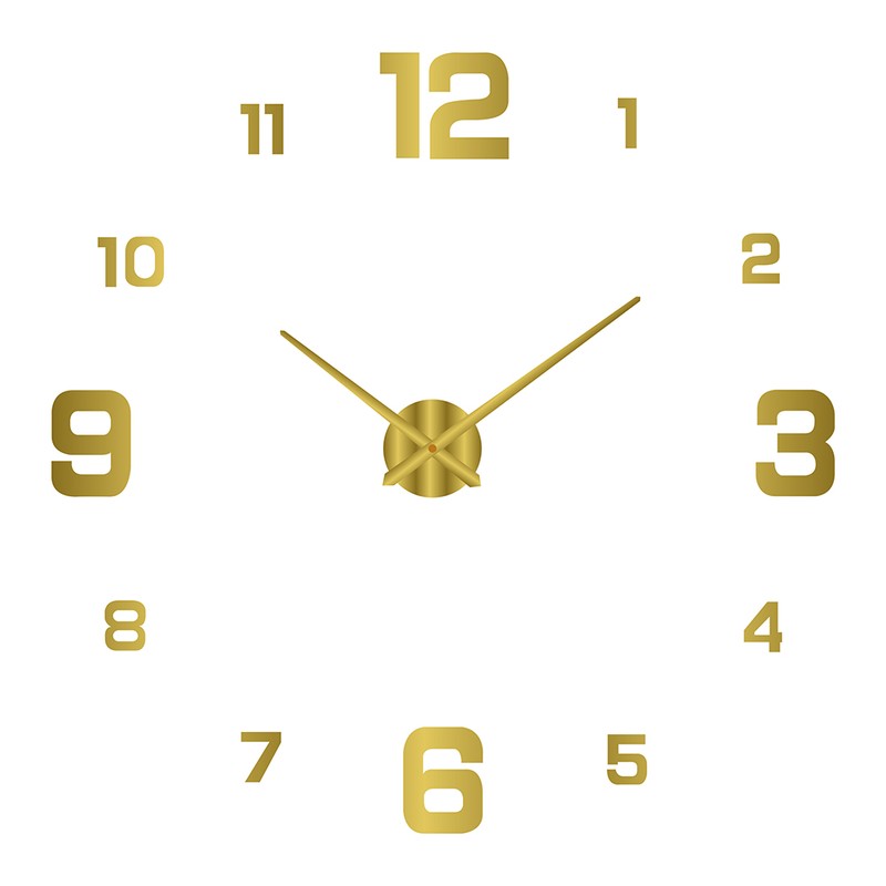 3D DIY Luminous Dial Drill-free Acrylic Frameless Silent Wall Clock