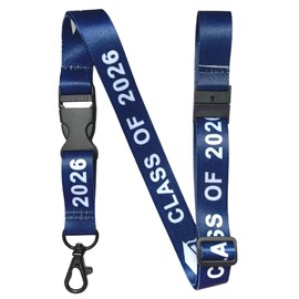 EASTEX Class of 2026 Lanyard Keychain - Senior 2026 Blue ID Lanyard for Keys Badge Party Favors Decorations - Graduation Gifts - Graduation Must Haves for College High School 8th 5th Grade Senior Mom