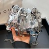 Octwine Shinny Evening Sequin Bag Bucket Purse Handbag Shoulder Bags