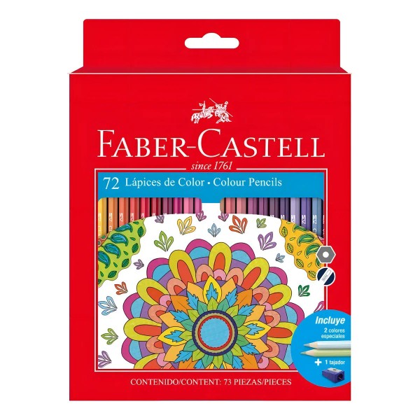 72 Colores Profesionales Lápices Hexagonal Faber Castell