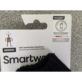 SmartWool New with Tags Smartwool Black & Gray Chair Lift Wool Blend Mittens OS Retail $35