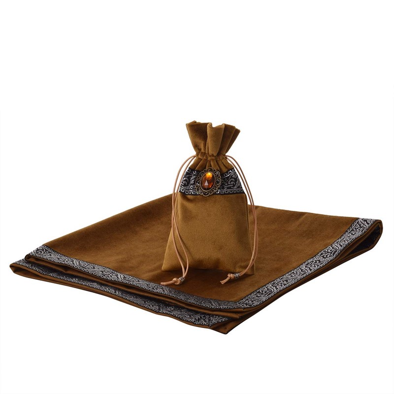 BLESSUME Witch Square Velvet Divination Altar Tarot Mantel de mesa