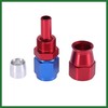 Motoforti 2pcs AN6 0 Degree Swivel Car Hose End Fitting